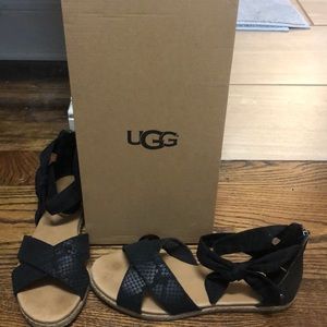 Ugg Idina sandals, black, size 6.5. EUC